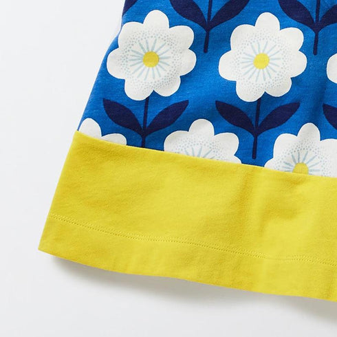 Summer girls flower print dress